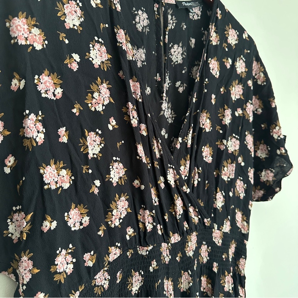 Madewell Wide Leg Floral Jumpsuit in Dandelion Bouquet - Size X-Small - Picture 10 of 13